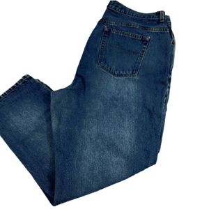 Venezia Vintage High Waisted Riveted 5-Pocket Cotton Denim Blue Jeans Women's 20